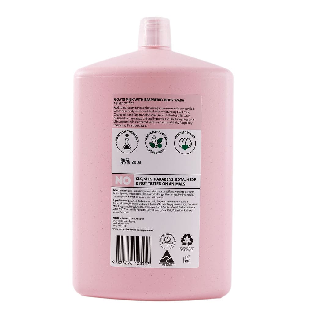 Goats Milk with Raspberry Body Wash Bundle - Image 6