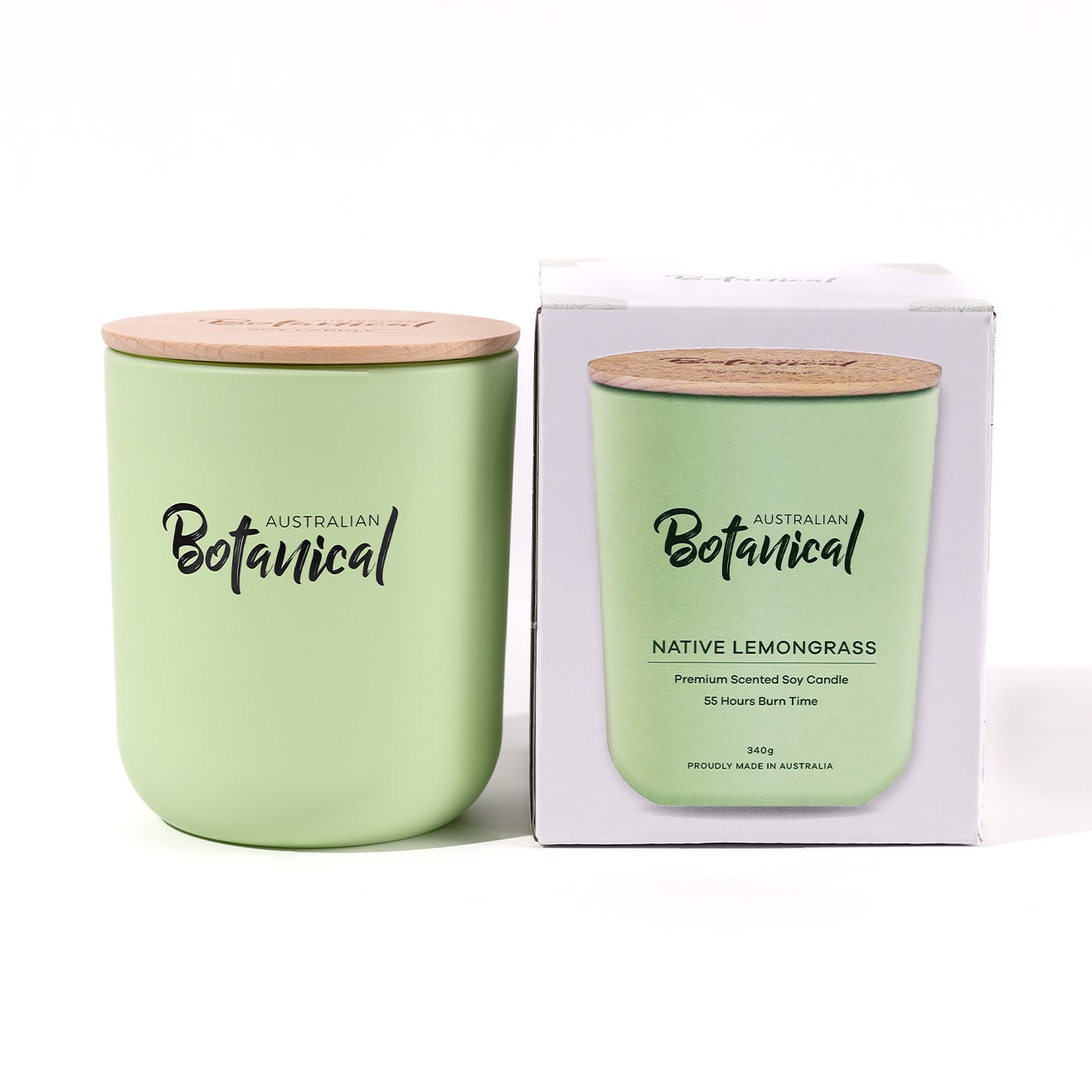 Native Lemongrass Scented Soy Candle - Image 5