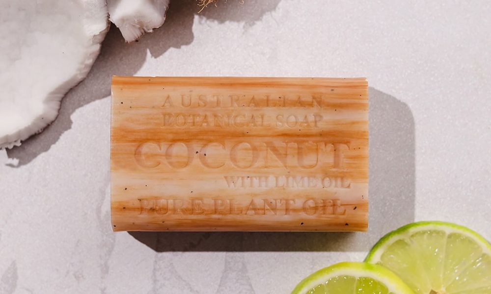 Australian Botanical Soap coconut with lime oil soap bar